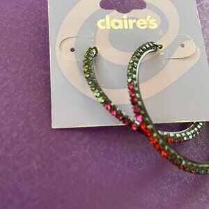 Bundle 3 Pairs for $12. Claire's Studded Hoop Earrings